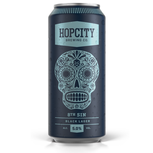 8th Sin Black Lager 473 ml Dose