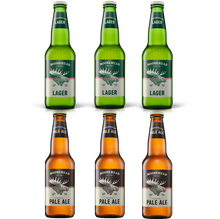 Laden Sie das Bild in den Galerie-Viewer, Moosehead Lager und Pale Ale Flasche 350 ml je 3 Flaschen