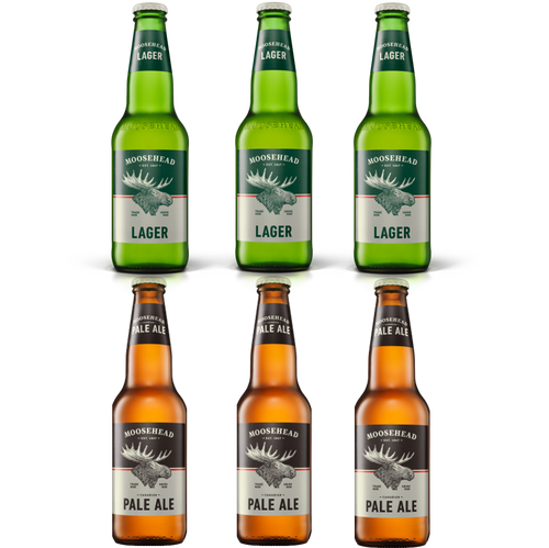 Moosehead Lager und Pale Ale Flasche 350 ml je 3 Flaschen