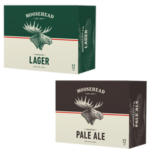 Laden Sie das Bild in den Galerie-Viewer, Moosehead Lager und Pale Ale Dose 355 ml 24er Pack