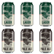 Laden Sie das Bild in den Galerie-Viewer, Moosehead Lager und Pale Ale Dose 355 ml 6er Pack