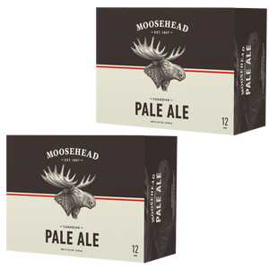 Moosehead Pale Ale 355 ml Dose. Das Moosehead Pale Ale ist ein geschmacklich weiches Ale 5,0 % Alkohol. Es ist ein geschmacklich eher weiches Ale mit einem bemerkenswert reinen Abgang und nur den besten original kanadischen Zutaten.