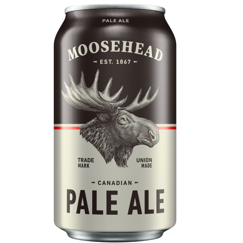 Moosehead Pale Ale 355 ml Dose. Das Moosehead Pale Ale ist ein geschmacklich weiches Ale 5,0 % Alkohol. Es ist ein geschmacklich eher weiches Ale mit einem bemerkenswert reinen Abgang und nur den besten original kanadischen Zutaten.