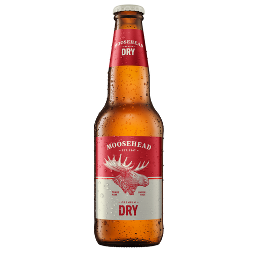Moosehead Premium Dry 341 ml Flasche. Original kanadisches Bier