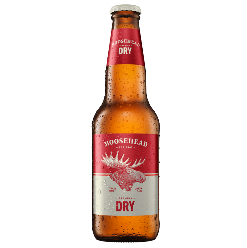 Moosehead Premium Dry 341 ml Flasche. Original kanadisches Bier